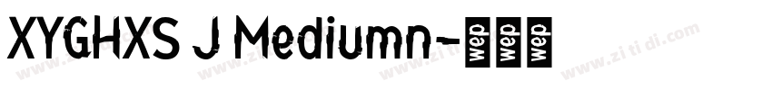 XYGHXS J Mediumn字体转换